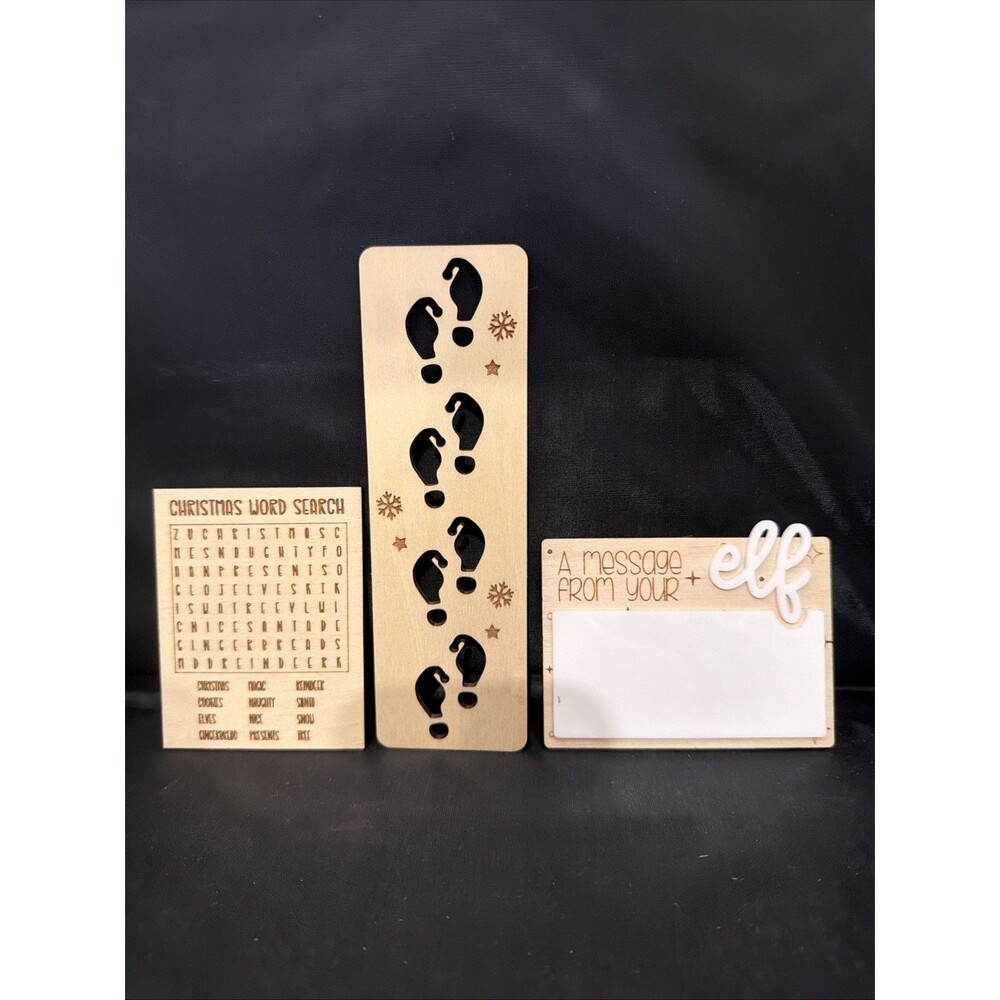 Elf On The Shelf Accessory Set Footprints Game Whiteboard Message Board